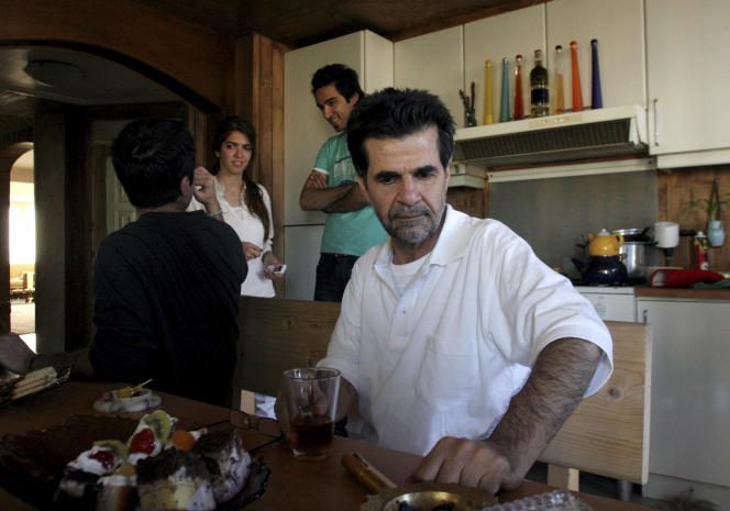 Iranian filmmaker Jafar Panahi at his home in Tehran, May 25, 2010.