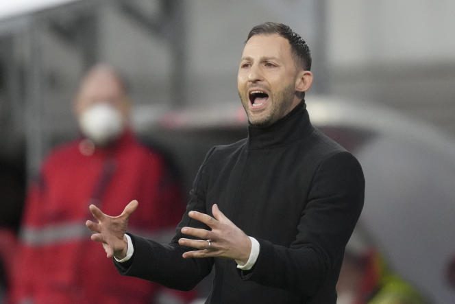 The Italian-German coach Domenico Tedesco, new coach of Belgium, in Leipzig, April 7, 2022. 