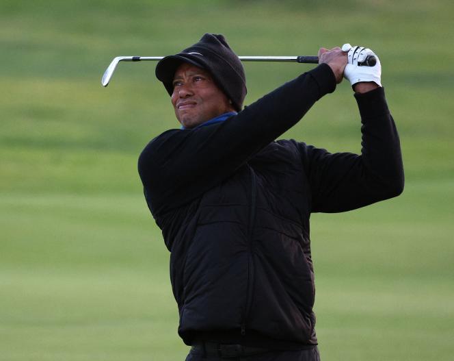 Tiger Woods, on the course at the Riviera Country Club, in Los Angeles (California), February 15, 2023. 