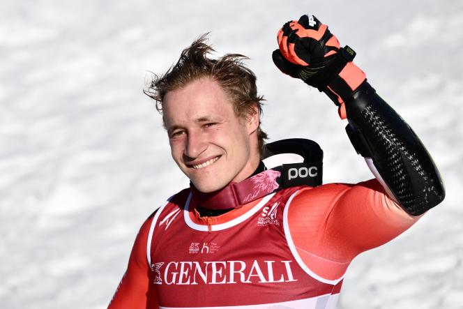 The Swiss Marco Odermatt was crowned giant slalom world champion in Courchevel on Friday February 17.