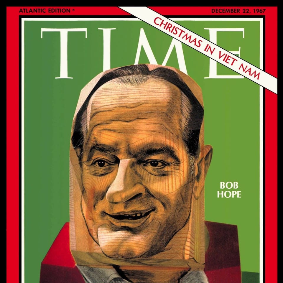 Front page of Time magazine with US politician Bob Hope