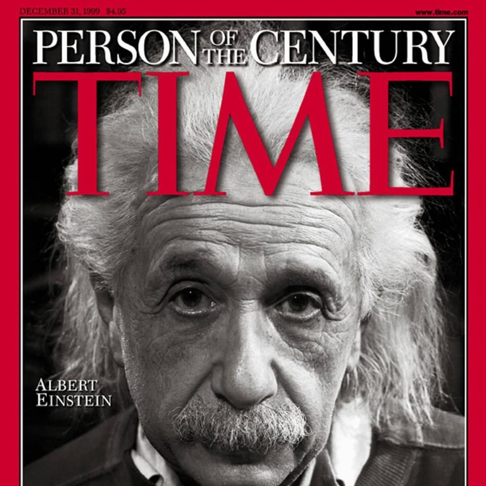 Front cover of Time magazine with Albert Einstein
