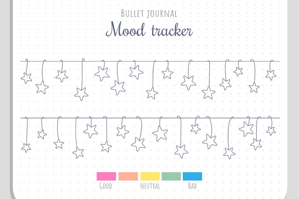 bullet journal ideas: mood tracker