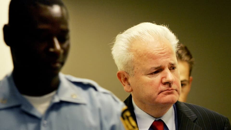 Milošević at the ICC in The Hague