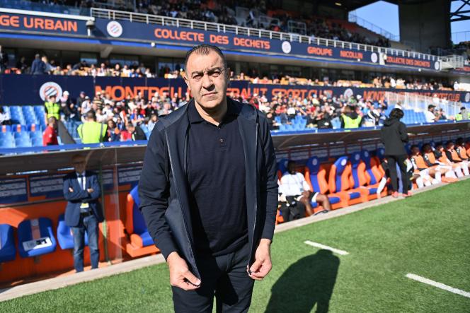 Abdel Bouhazama at the Mosson stadium in Montpellier on March 5.