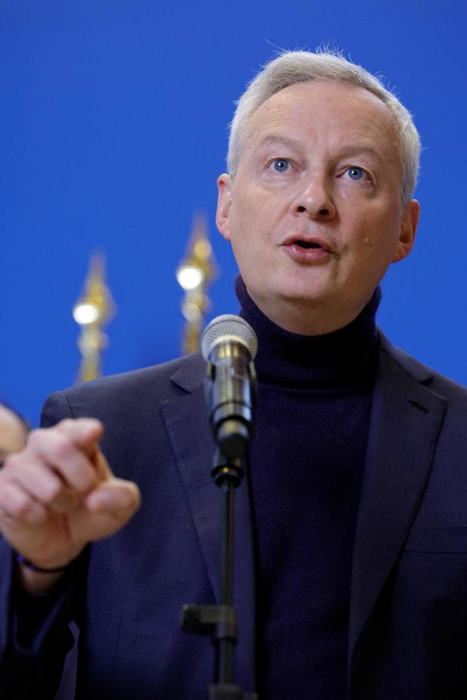 Bruno Le Maire, the Minister of Economy and Finance, in Paris, Monday March 6.