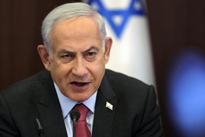Israeli Prime Minister Binyamin Netanyahu on March 19, 2023 in Jerusalem.