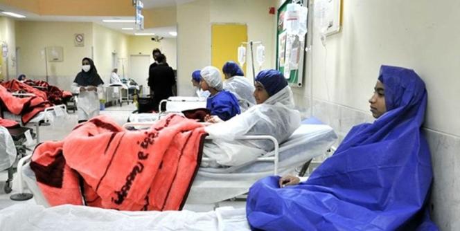 Poisoned schoolgirls in Qom hospital, Iran.  February 5, 2023.