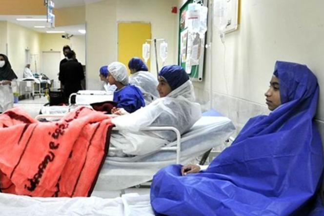 Poisoned students in Qom hospital, Iran.  February 5, 2023.