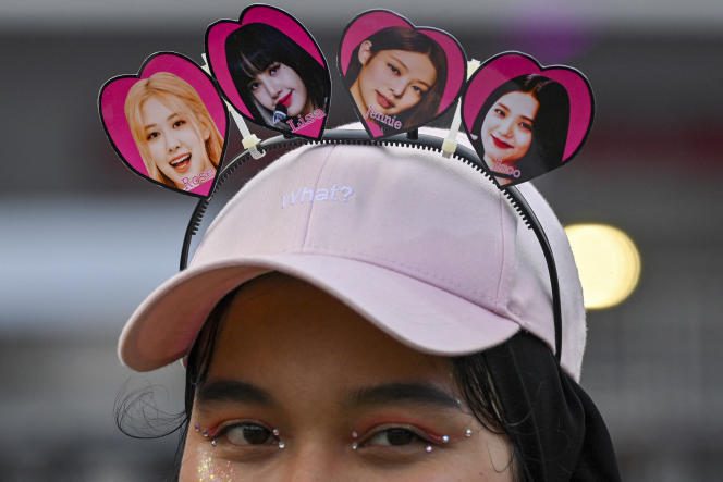 K-pop fan before a concert in Jakarta (Indonesia), March 12, 2023.