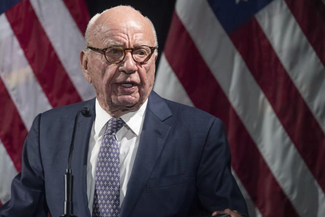 Rupert Murdoch, owner of the Fox News channel, on October 30, 2019, in New York. 
