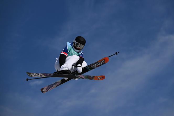 Tess Ledeux, February 7, 2022, during the Beijing Olympics. 