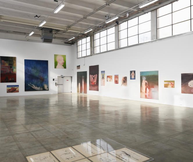 View of the exhibition “My serial thought” by Miriam Cahn, at the Palais de Tokyo, in 2023.