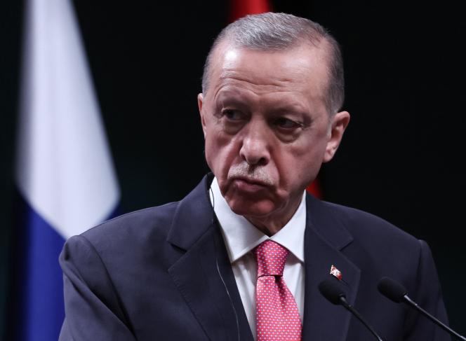 Turkish President Recep Tayyip Erdogan on March 17, 2023 in Ankara.