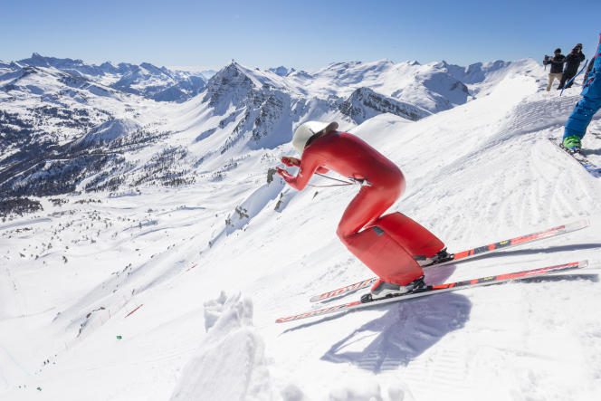 Simon Billy broke the world speed skiing record on Wednesday March 22, 2023, in Vars (Hautes-Alpes).