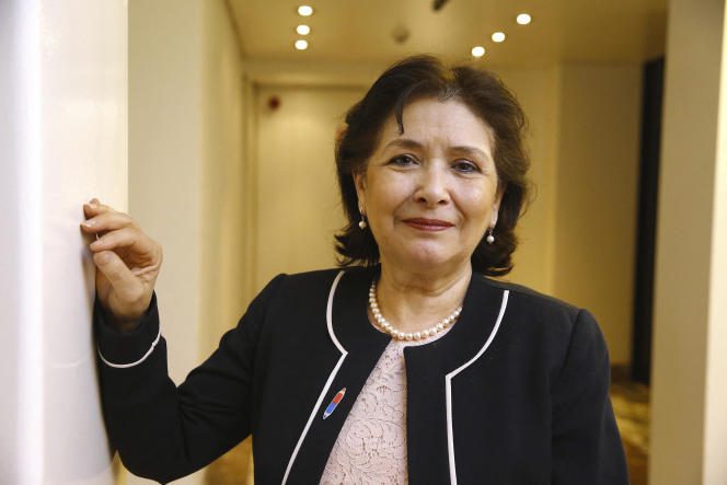 The former president of the Truth and Dignity Commission (IVD), Sihem Bensedrine, in Brussels, in 2018.
