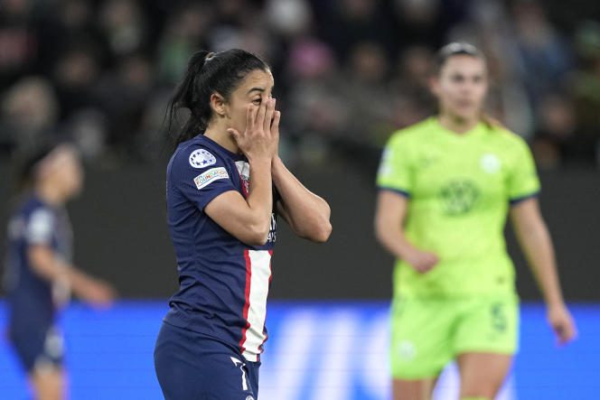 Sakina Karchaoui and her Parisian teammates were eliminated in the quarter-finals of the Champions League. 
