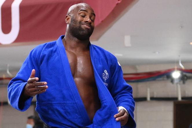 Teddy Riner at the Tokyo Olympics on July 30, 2021.