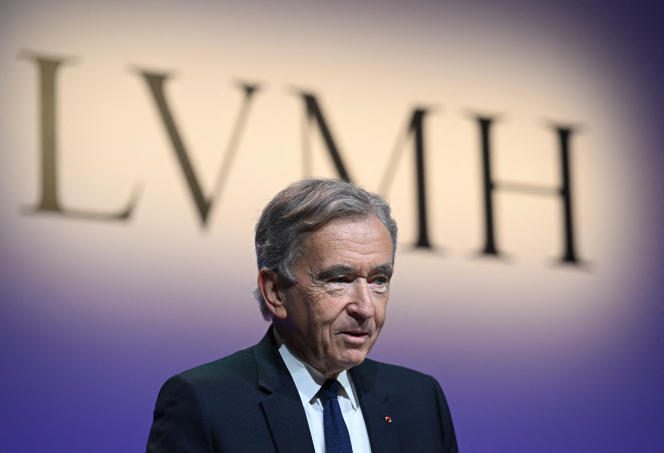 According to the American magazine “Forbes”, the boss of LVMH Bernard Arnault (here in Paris, January 26, 2023), is the richest man in the world with an estate estimated at 211 billion dollars.