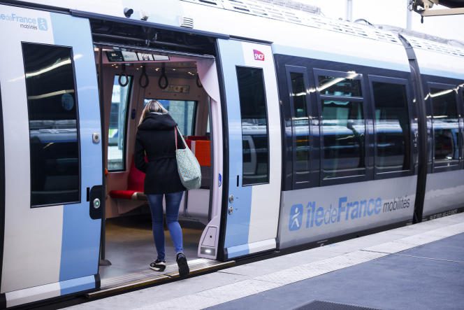 A TER at the Gare du Nord, in Paris, on March 28, 2023.