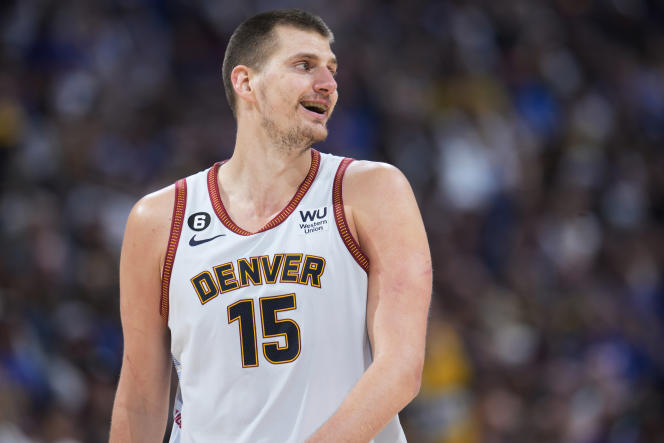 Nikola Jokic during Game 5 of the NBA Western Conference Semi-Finals against the Phoenix Suns in Denver on Wednesday, May 10, 2023.