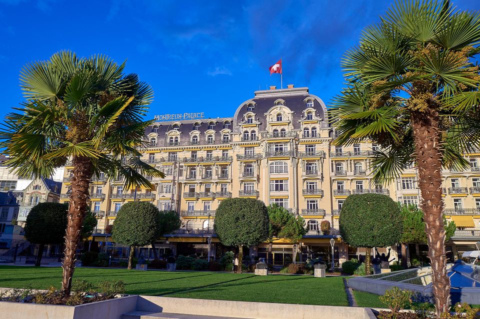 The Hotel Montreux Palace in Montreux, Switzerland