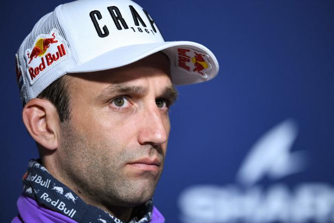 French driver Johann Zarco at a press conference at Le Mans, May 11, 2023. 