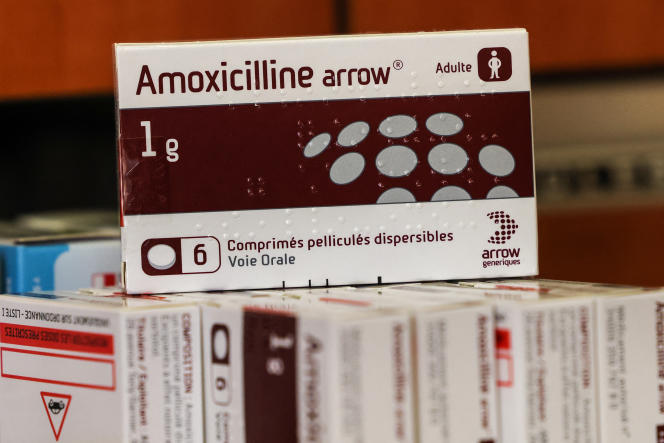 Amoxicillin tablets, in a pharmacy in Toulouse, November 18, 2022.