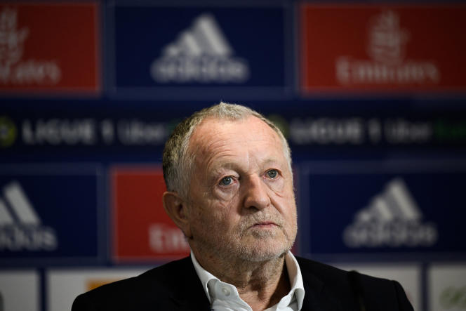 Jean-Michel Aulas, July 1, 2022, at the headquarters of Olympique Lyonnais, in Décines-Charpieu (Rhône).