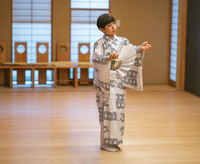 Maholo Terajima, during a class at a dance school in Tokyo, April 17, 2023.