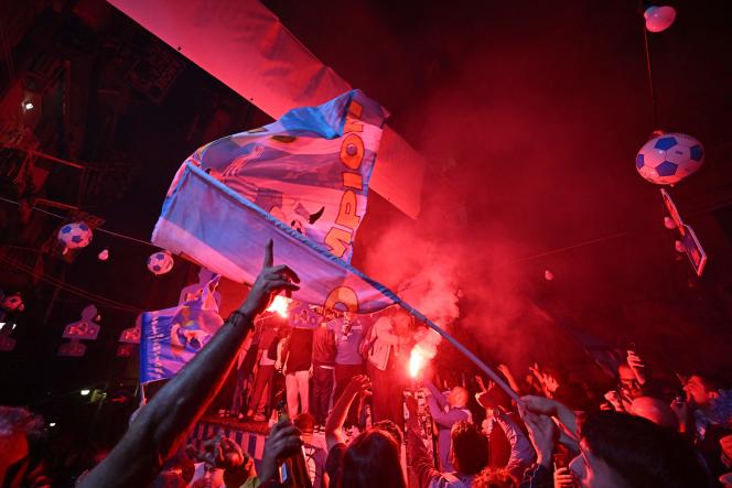 SCC Napoli supporters during the match against Udinese, May 4, 2023.