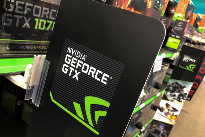 Nvidia stand in a store in San Marcos (California, United States), August 14, 2018.