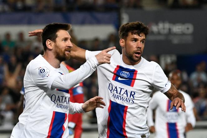 Lionel Messi opened the scoring for PSG against Strasbourg, who were playing at home at the La Meinau stadium, on May 27, 2023.
