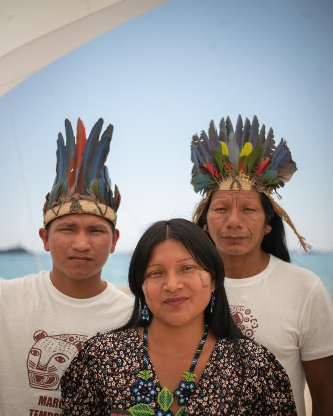 From left to right: Ihjac, Cruwakwyj and Hyjno, the natives of the film 