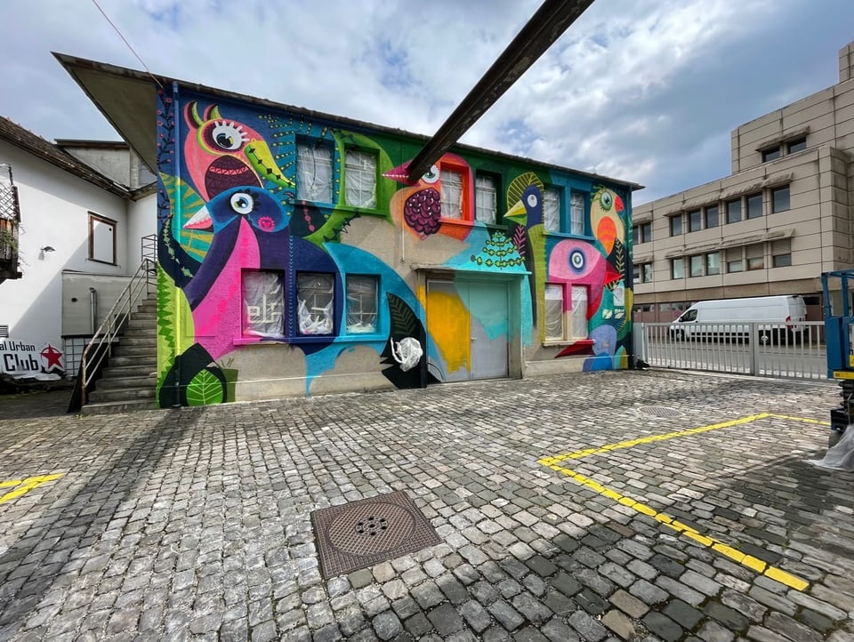 Brockenhaus in Frauenfeld with street art