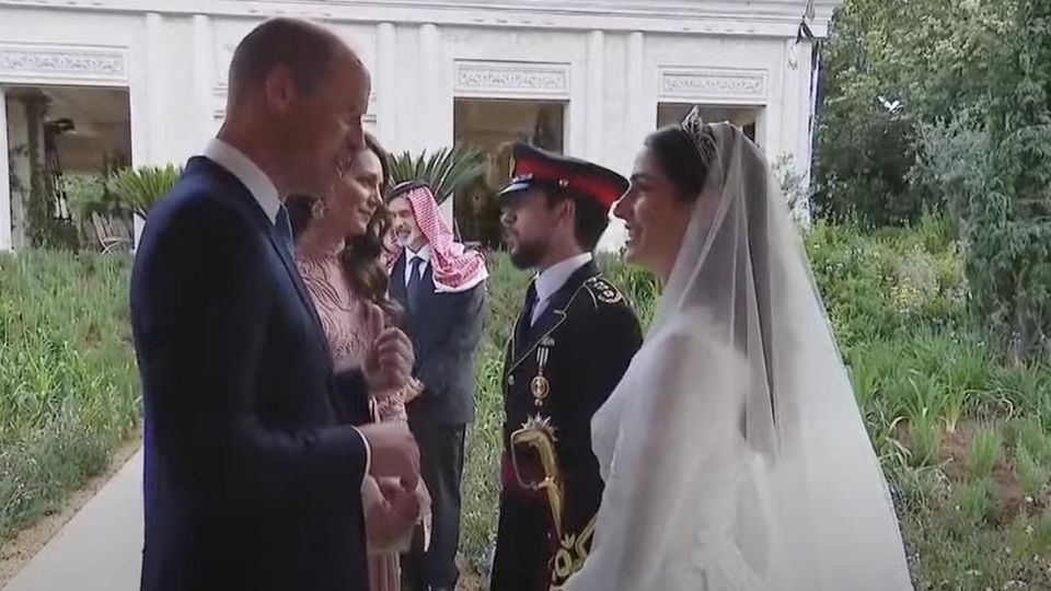 Prince William, Catherine, Princess of Wales, Crown Prince Hussain, Rajwa Al Seif
