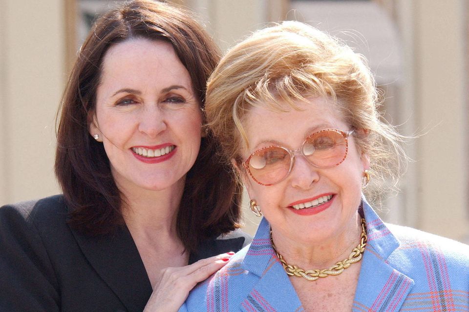 Carol Higgins Clark with her mother Mary