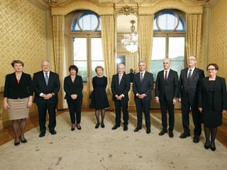 New composition of the Federal Council, group photo.