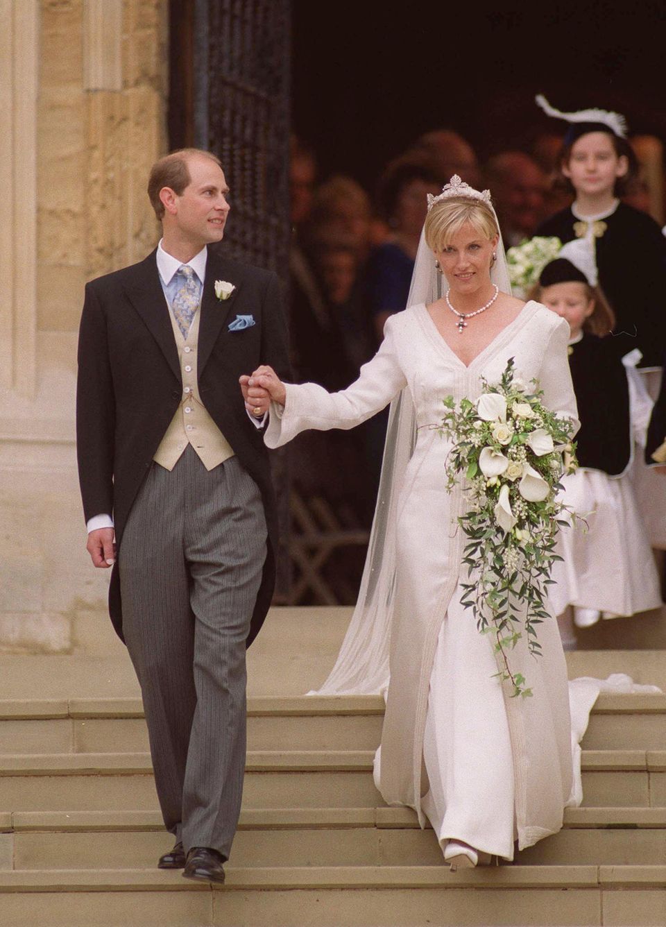 Prince Edward and Sophie Rhys-Jones tied the knot on June 19, 1999 in St George's Chapel at Windsor Castle. 