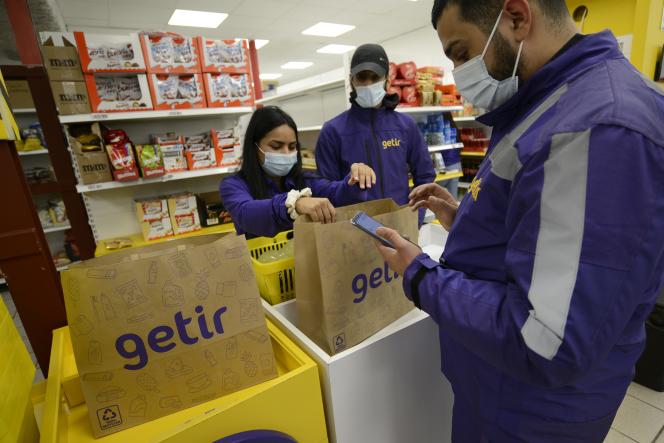 A Getir store, in Marseille, on February 10, 2022.