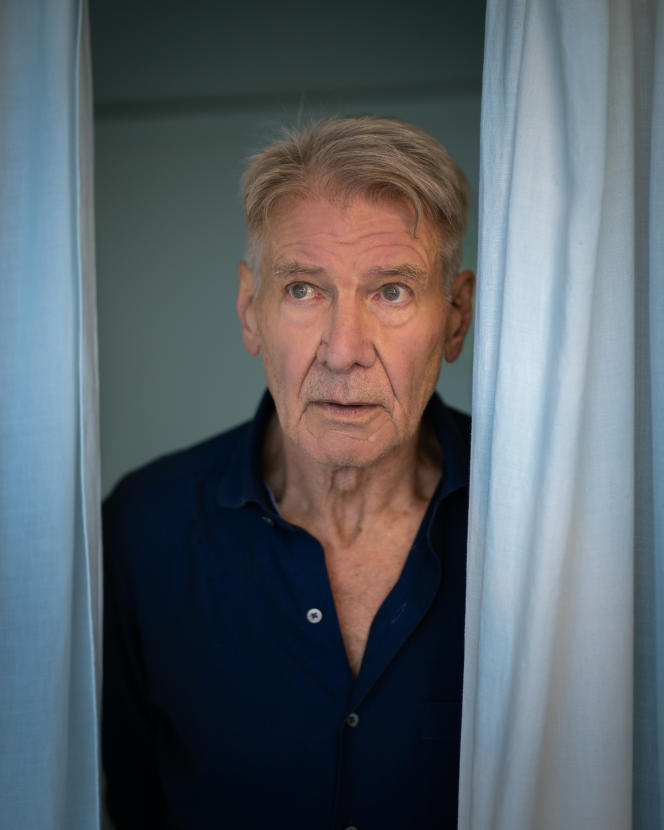 American actor Harrison Ford, awarded a surprise Palme d'or, at the Cannes Film Festival, May 20, 2023.