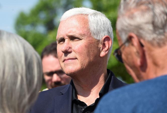 Mike Pence in Des Moines, Iowa on June 3, 2023. 