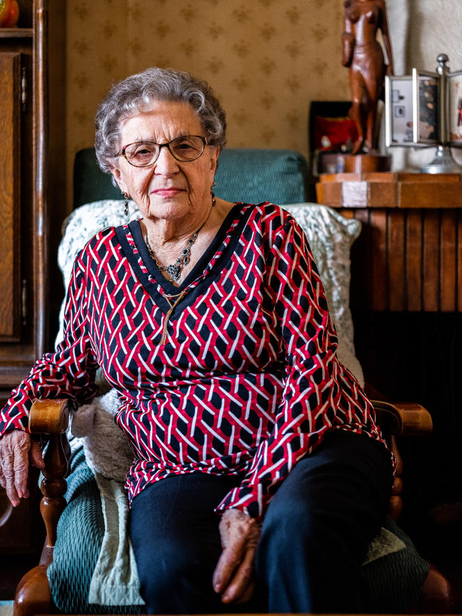 Josette Torrent, 93, at home.
