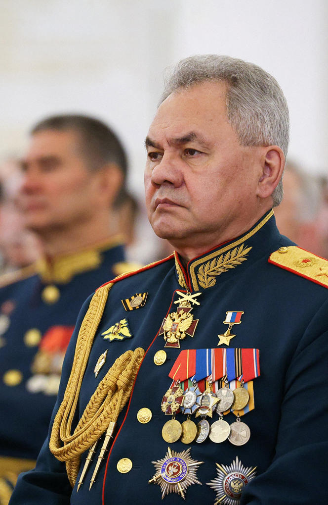 Russian Defense Minister Sergei Shoigu in Moscow on June 21, 2023.