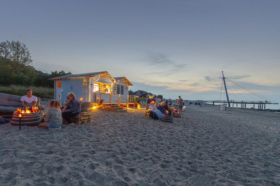 Beach bars on the Baltic Sea: Flounder bar