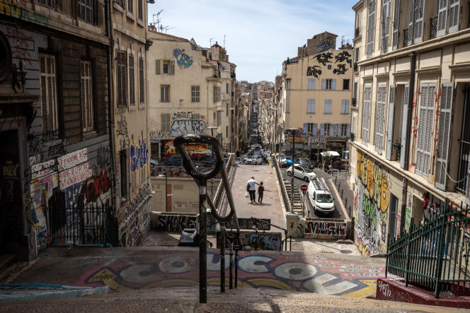 In the Cours Julien district, in Marseille, on April 30, 2023.