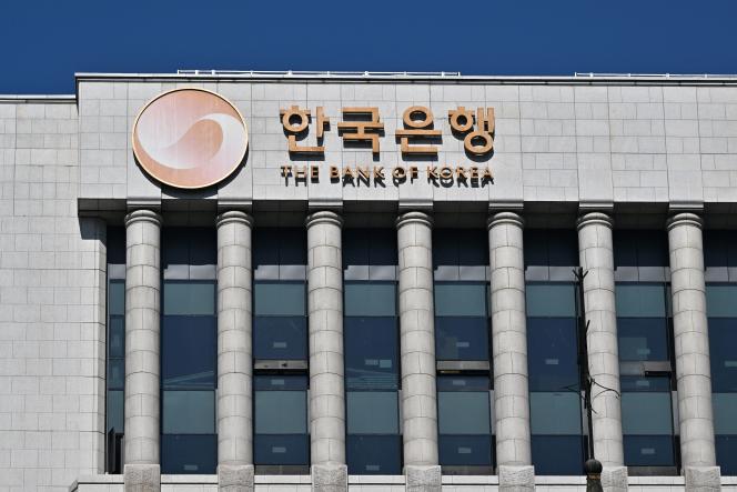 Headquarters of the Bank of Korea, in Seoul (South Korea), on October 12, 2022.
