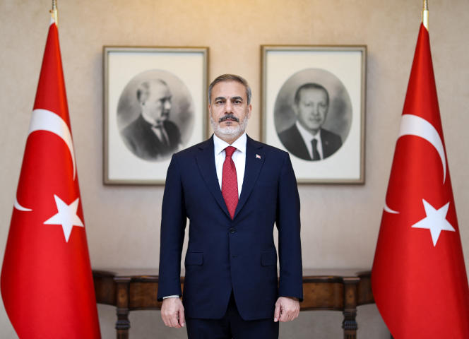 The new Turkish Foreign Minister, Hakan Fidan, on June 5, 2023 in Ankara. 
