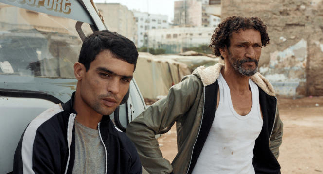 Issam (Ayoub Elaid) and Hassan (Abdellatif Masstouri) in “Les Meutes”, by Kamal Lazrak.