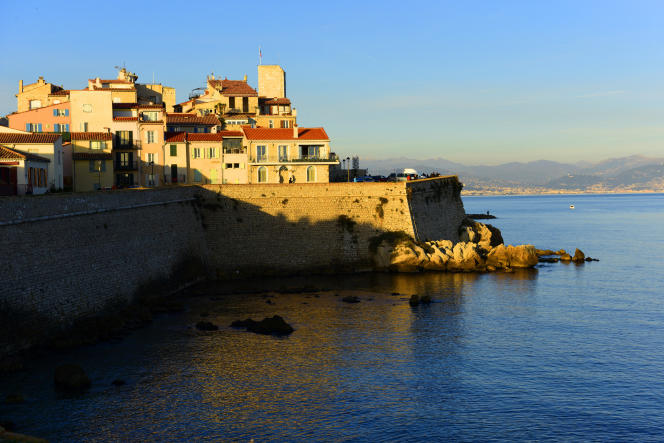 View of the historic town of Antibes.